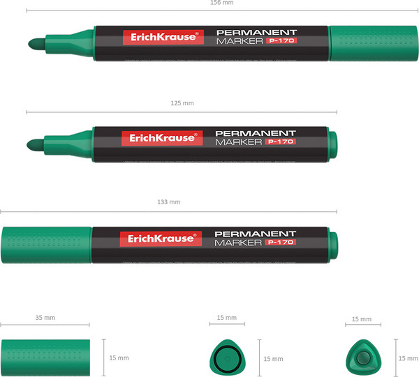 Маркер перманентный Erich Krause P-170 / 7315