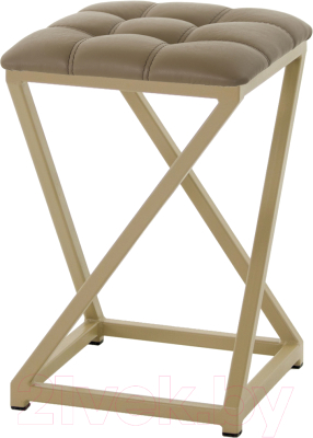 Табурет AMC Comfort 8К10.4 (кожзам какао/капучино) - фото