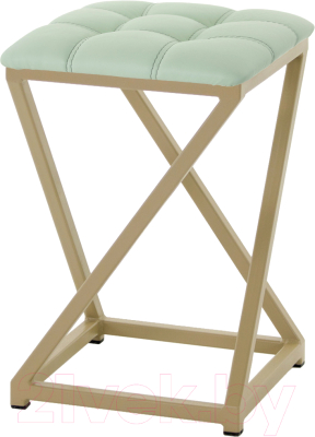 Табурет AMC Comfort 8К10.10 (кожзам мятный/капучино) - фото