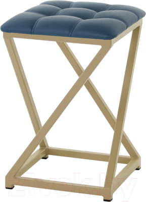 Табурет AMC Comfort 8К10.13 (кожзам атлантик/капучино) - фото