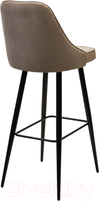 Стул барный M-City Nepal-Bar / 461MC05088 (бежевый 5 велюр/черный)
