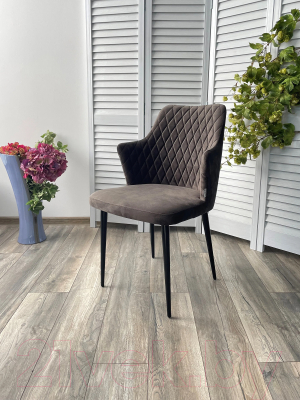 Стул M-City Herman / 461MC04444 (графит 14 велюр/черный)