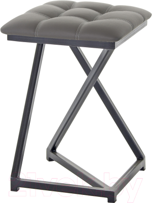 Табурет AMC Comfort 9К1.5 (кожзам графит/черный) - фото