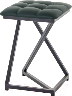 Табурет AMC Comfort 9К1.9 (кожзам зеленый/черный) - фото