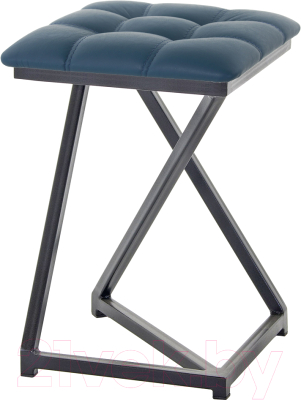 Табурет AMC Comfort 9К1.13 (кожзам атлантик/черный) - фото