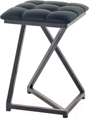 Табурет AMC Comfort 9К1.16 (кожзам антрацит/черный) - фото