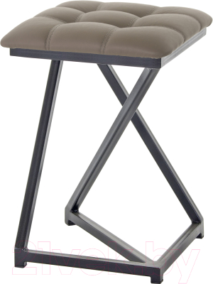 Табурет AMC Comfort 9К1.17 (кожзам капучино/черный) - фото