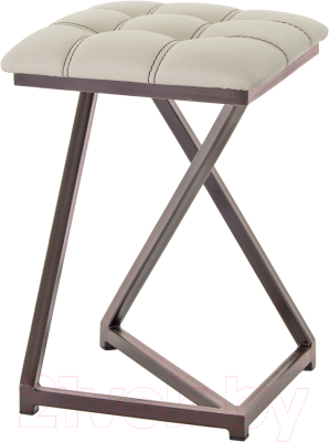 Табурет AMC Comfort 9К2.3 (кожзам бежевый/коричневый) - фото