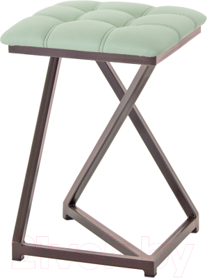Табурет AMC Comfort 9К2.10 (кожзам мятный/коричневый) - фото