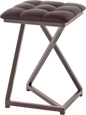 Табурет AMC Comfort 9К2.14 (кожзам бордовый/коричневый) - фото