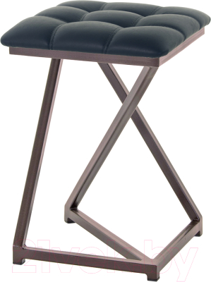 Табурет AMC Comfort 9К2.16 (кожзам антрацит/коричневый) - фото