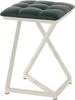 Табурет AMC Comfort 9К3.9 (кожзам зеленый/слоновая кость) - фото