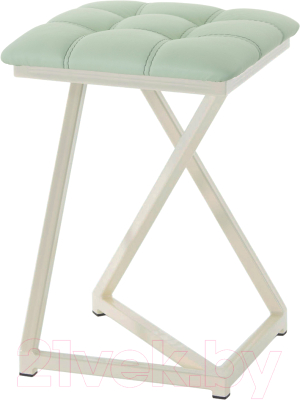 Табурет AMC Comfort 9К3.10 (кожзам мятный/слоновая кость) - фото