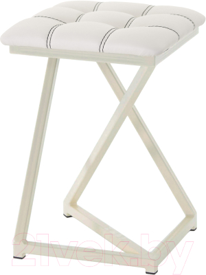 Табурет AMC Comfort 9К3.12 (кожзам белый/слоновая кость) - фото