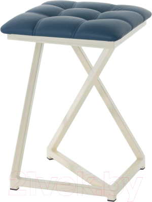 Табурет AMC Comfort 9К3.13 (кожзам атлантик/слоновая кость) - фото