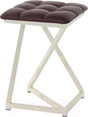 Табурет AMC Comfort 9К3.14 (кожзам бордо/слоновая кость) - фото