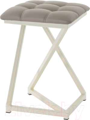 Табурет AMC Comfort 9К3.18 (кожзам латте/слоновая кость) - фото