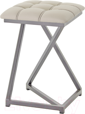 Табурет AMC Comfort 9К4.3 (кожзам бежевый/графит) - фото