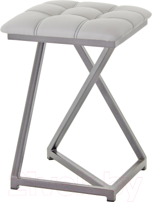 Табурет AMC Comfort 9К4.6 (кожзам серый/графит) - фото
