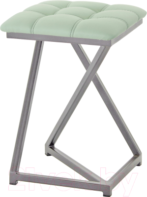 Табурет AMC Comfort 9К4.10 (кожзам мятный/графит) - фото