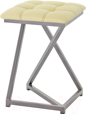 Табурет AMC Comfort 9К4.15 (кожзам светло-желтый/графит) - фото