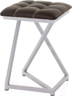Табурет AMC Comfort 9К5.2 (кожзам венге/серебристый) - фото