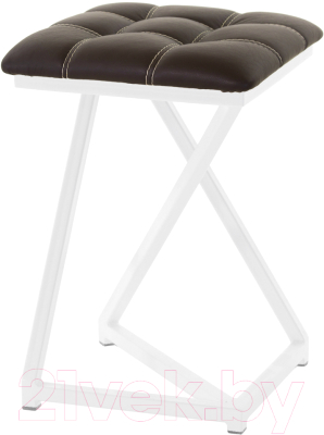Табурет AMC Comfort 9К6.2 (кожзам венге/белый) - фото