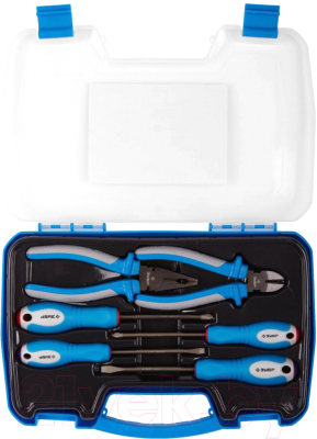 Универсальный набор инструментов Зубр Профессионал-Н6 2201-H6_z02 (6шт) - фото