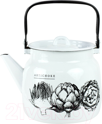 Чайник Лысьвенские эмали Artichoke С-2713/4Рч - фото