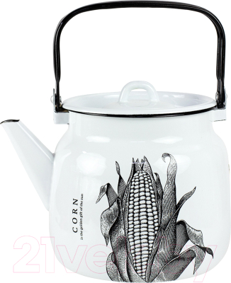 Чайник Лысьвенские эмали Corn С-2713/4Рч - фото