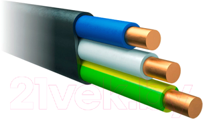 Кабель силовой Ecocable ВВГ-П 3х1.5 ок (N, PE)-0.66 - фото