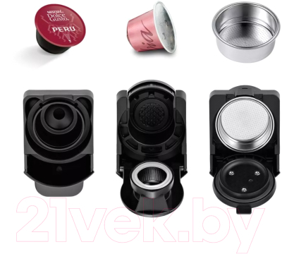 Кофеварка эспрессо Kitfort KT-7105-2 3 в 1 (черно-салатовый)