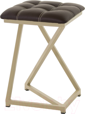 Табурет AMC Comfort 9К10.2 (кожзам венге/капучино) - фото