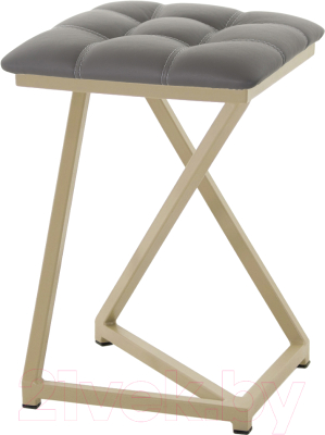 Табурет AMC Comfort 9К10.5 (кожзам графит/капучино) - фото