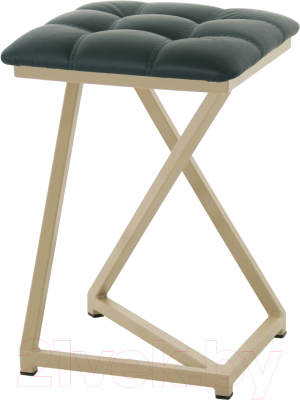 Табурет AMC Comfort 9К10.9 (кожзам зеленый/капучино) - фото