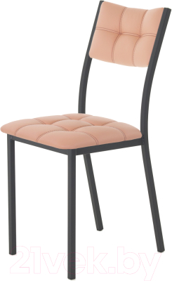 Стул AMC Comfort 3К1.7 (кожзам коралл/черный) - фото