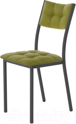 Стул AMC Comfort 3К1.11 (кожзам оливковый/черный) - фото