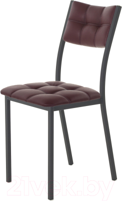 Стул AMC Comfort 3К1.14 (кожзам бордовый/черный) - фото