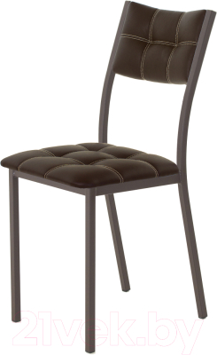 Стул AMC Comfort 3К2.2 (кожзам венге/коричневый) - фото