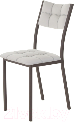 Стул AMC Comfort 3К2.6 (кожзам серый/коричневый) - фото