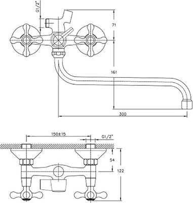 Смеситель Haiba HB2208-2