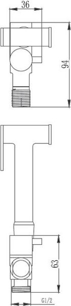 Гигиенический душ со смесителем Haiba HB5501