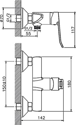 Гигиенический душ Haiba HB55556