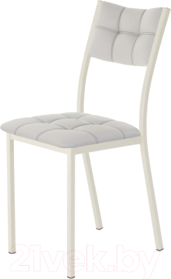 Стул AMC Comfort 3К3.6 (кожзам серый/слоновая кость) - фото