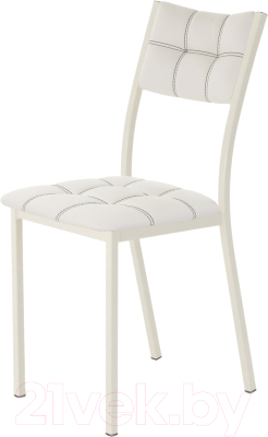 Стул AMC Comfort 3К3.12 (кожзам белый/слоновая кость) - фото