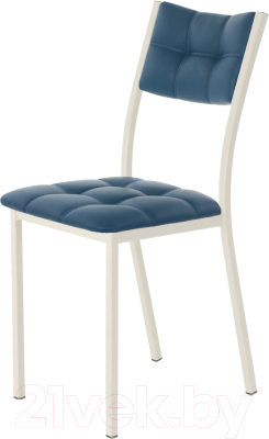 Стул AMC Comfort 3К3.13 (кожзам атлантик/слоновая кость) - фото