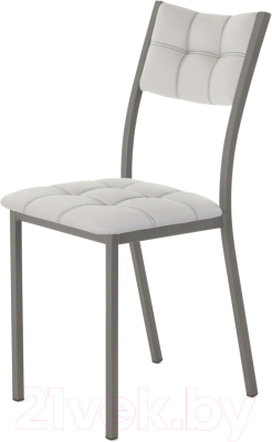 Стул AMC Comfort 3К4.6 (кожзам серый/графит) - фото