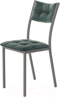 Стул AMC Comfort 3К4.9 (кожзам зеленый/графит) - фото