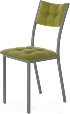 Стул AMC Comfort 3К4.11 (кожзам оливковый/графит) - фото