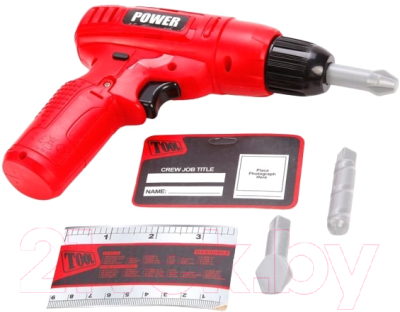 Дрель игрушечная Наша игрушка Шуруповерт / T1405 - фото